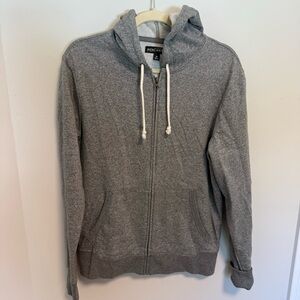 J.Crew Men's Gray Zip-Up Sweatshirt